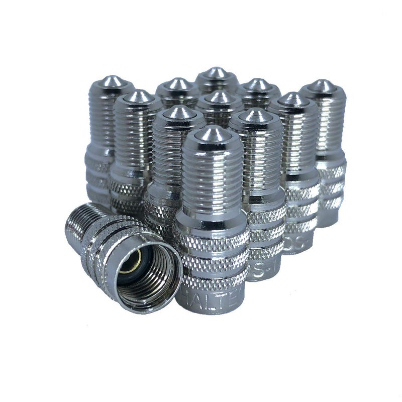 Haltec Set of 12 Double Seal Inflate Through Valve caps for Trucks RVs and Semis - Image 1